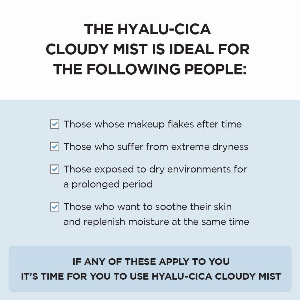 SKIN1004 Hyalu-CICA Cloudy Mist - Hydrating & Calming Green Tea Care