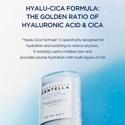 SKIN1004 Hyalu-CICA Silky-Fit Sun Stick - Moisturizing & Matte Finish SPF 20ml