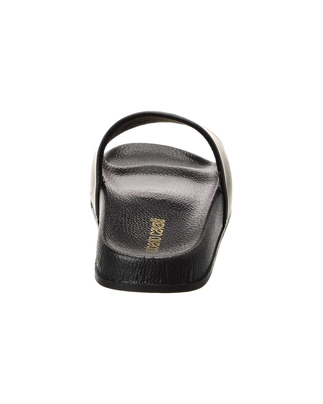 Roberto Cavalli Unisex Sandal Pool Slide - Black & Gold