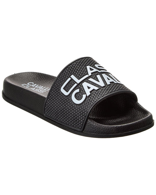 Class Cavalli By Roberto Cavalli Mens Sandal Pool Slide - Black
