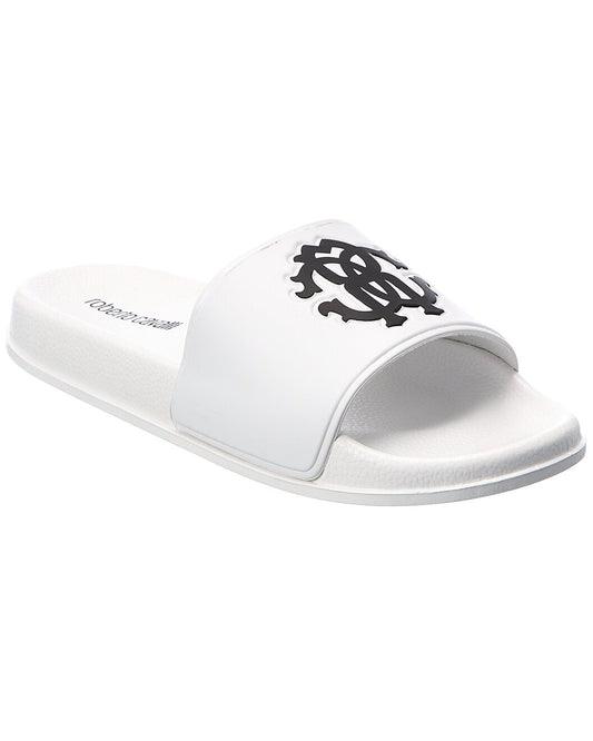 Roberto Cavalli Unisex Sandal Pool Slide - White