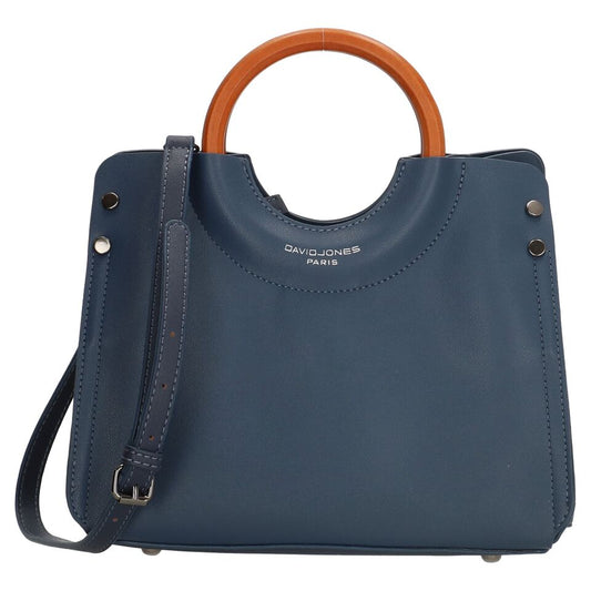 David Jones Paris Ladies Hand Bag - Navy & Brown
