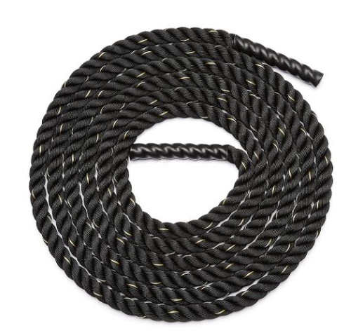Jack Brown Heavy Battle Rope 9 Meter Battle Exercise Training Rope Black and yellow