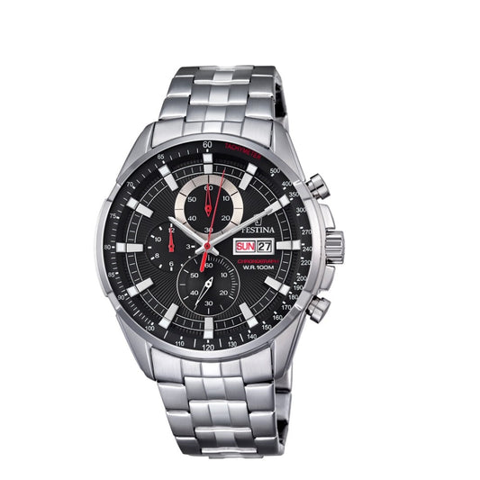 Festina Chrono Sport Analogue Men's Wrist Watch - Stainless Steel F6844/4
