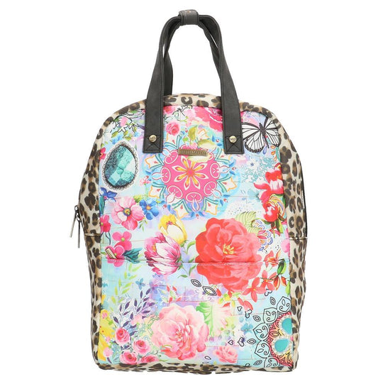 Melli Mello Flower&Leopard Ladies Backpack - Colourful