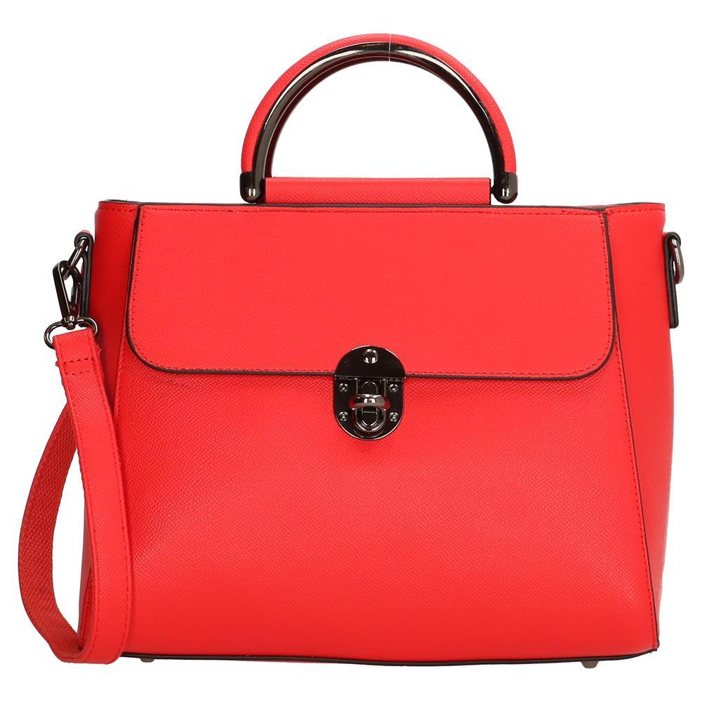 Charm London Canary Wharf Ladies PU Hand Bag - Red