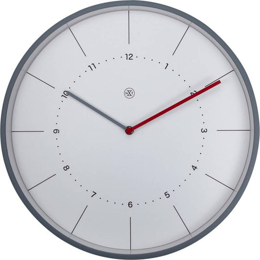 NeXtime 40cm Chester Plastic Round Wall Clock - White