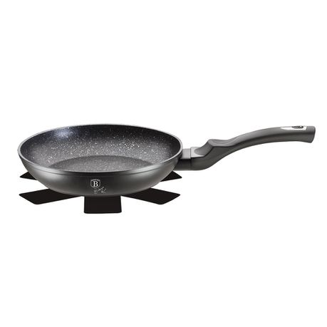 Berlinger Haus 20cm Marble Coating Frypan - Black Silver