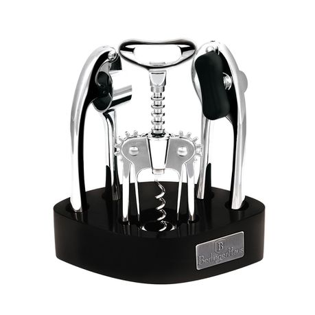 Berlinger Haus 4-Piece Zinc Alloy Kitchen Gadget Set Black Silver