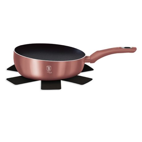 Berlinger Haus 26cm Marble Coating Flip Frypan - i-Rose Edition