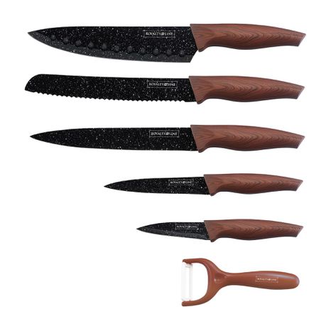 Royalty Line 5-Piece Marble Coating Knife Set RL-WD5D