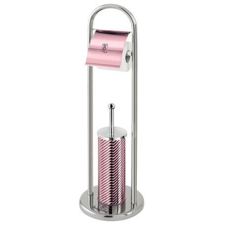 Berlinger Haus Stainless Steel Toilet Brush and Paper Holder - i-Rose