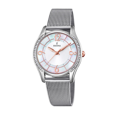 Festina Made Moiselle Analogue Ladies Wrist Watch - Silver F20420-1