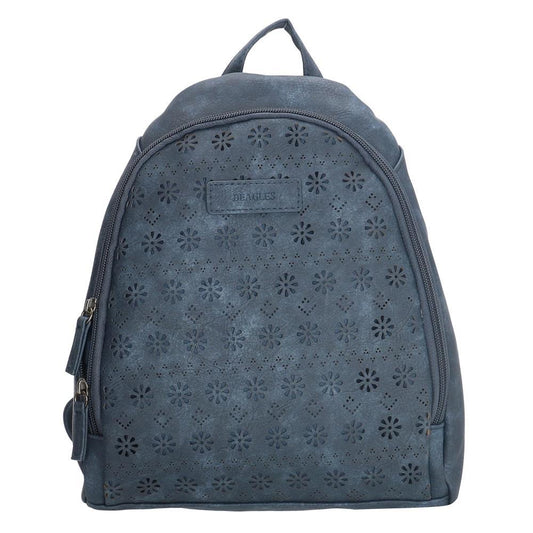 Beagles Carmella Ladies PU Leather Backpack - Navy
