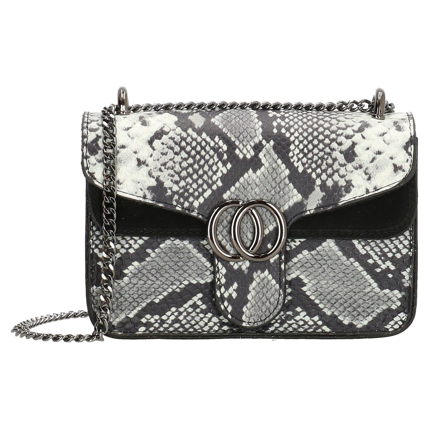 Charm London Elisa Leather Ladies Shoulder Bag - Grey