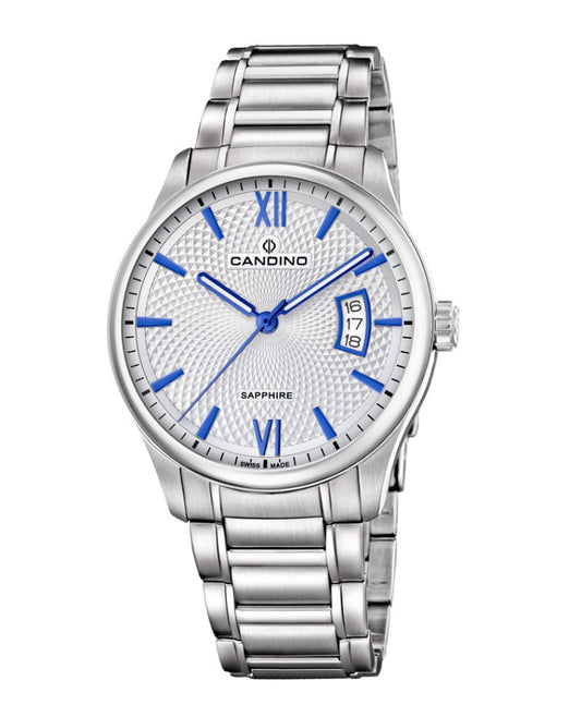 Candino Sapphire Swiss Made Ladies Leather Watch - Lady Petite Blue