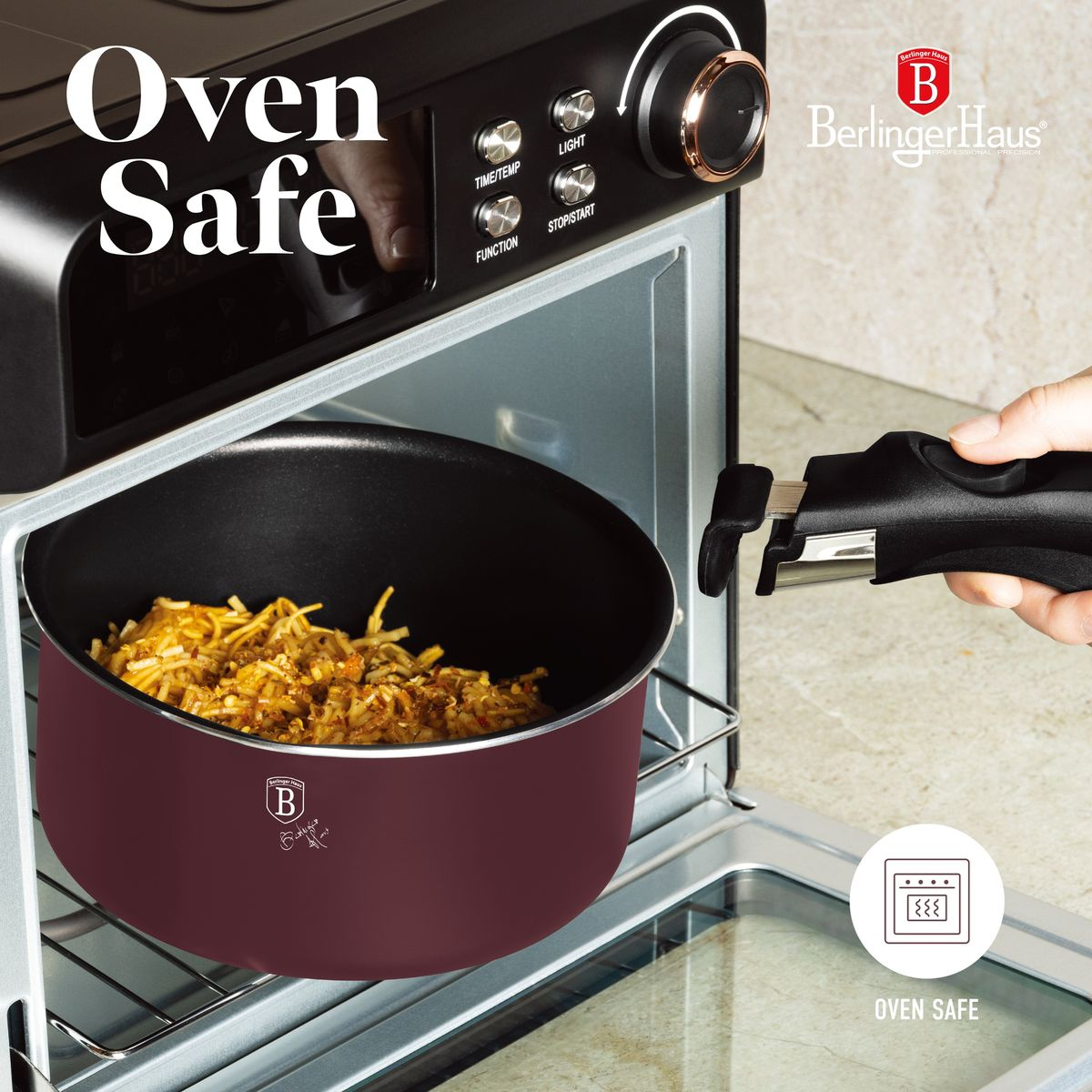 Berlinger Haus 10-Piece Titan Pro Non Stick Coating Oven Safe Cookware Set - Leonardo