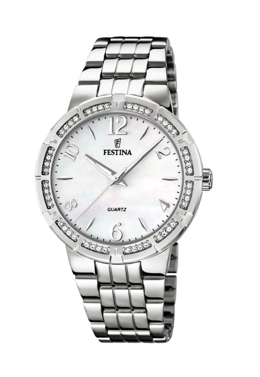 Festina Boyfriend Collection Analogue Ladies Wrist Watch - Silver F16703-1