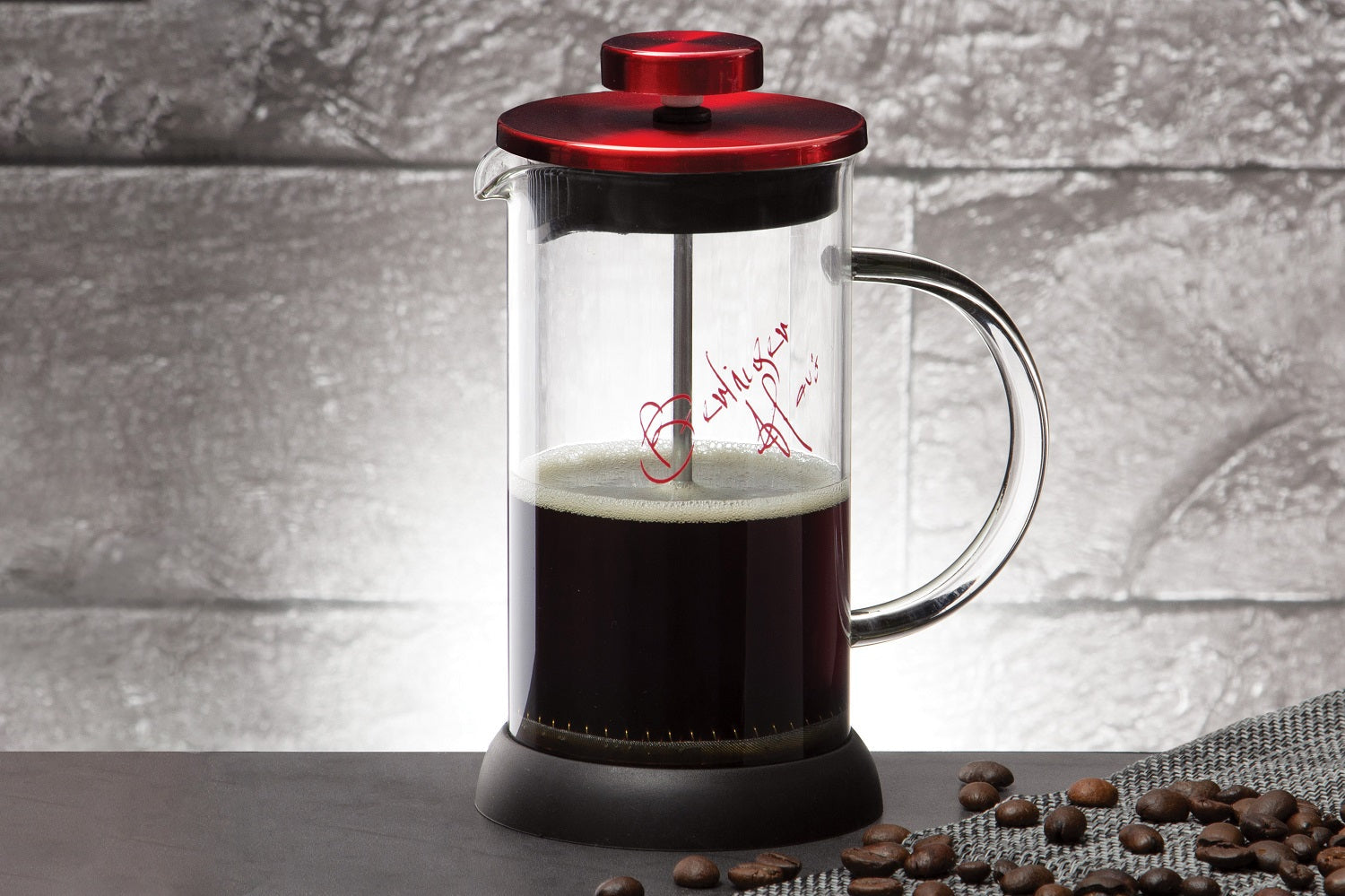 Berlinger Haus 350ml Coffee & Tea Plunger - Burgundy Metallic Line