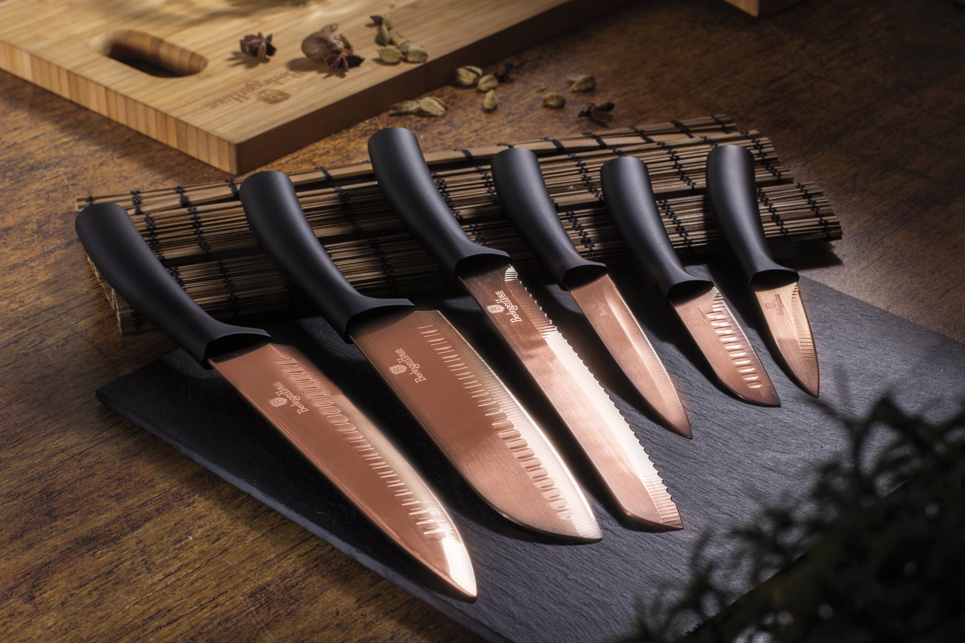 Berlinger Haus 6-Piece Knife Set – Rose Gold Metallic