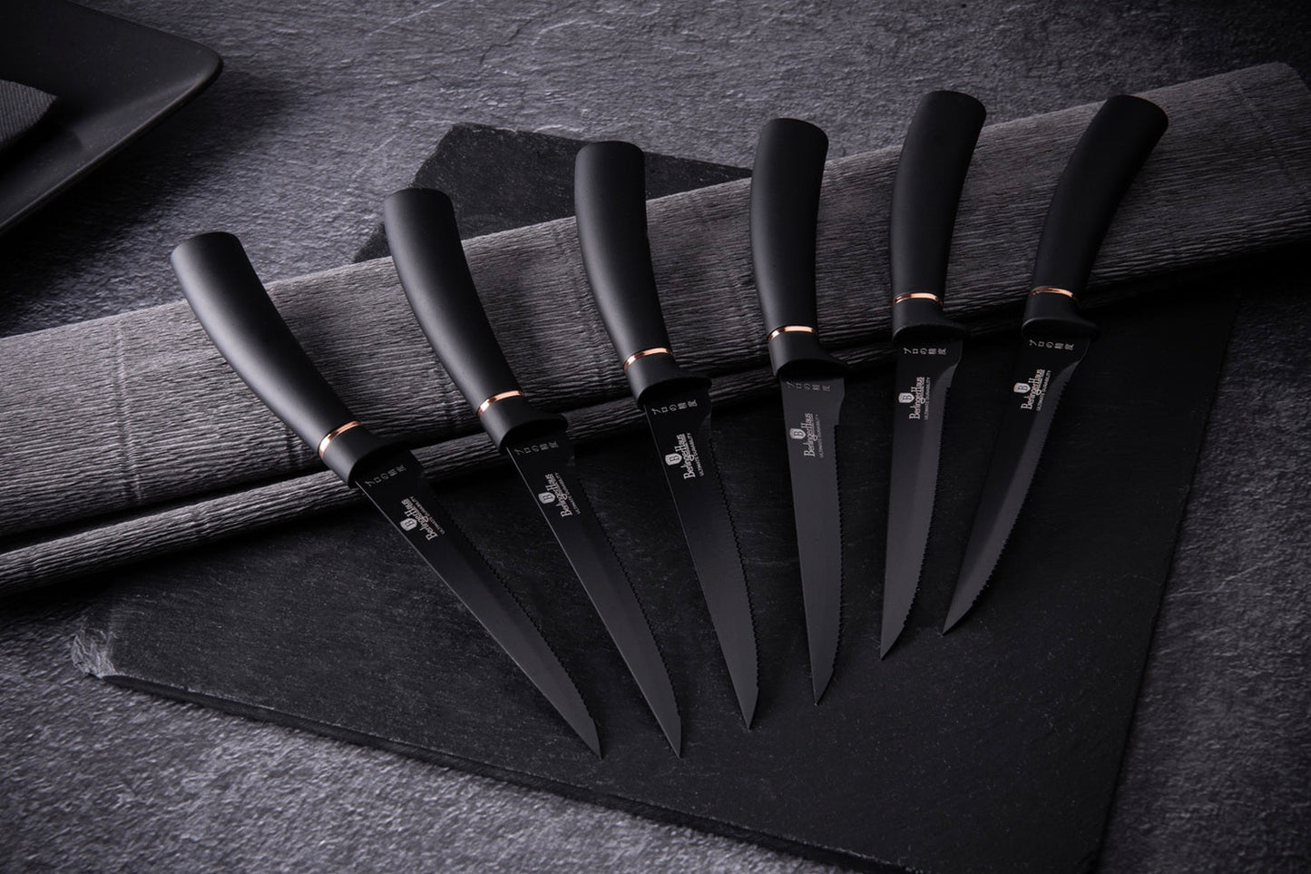Berlinger Haus 6-Piece Steak Knife Set – Black Rose