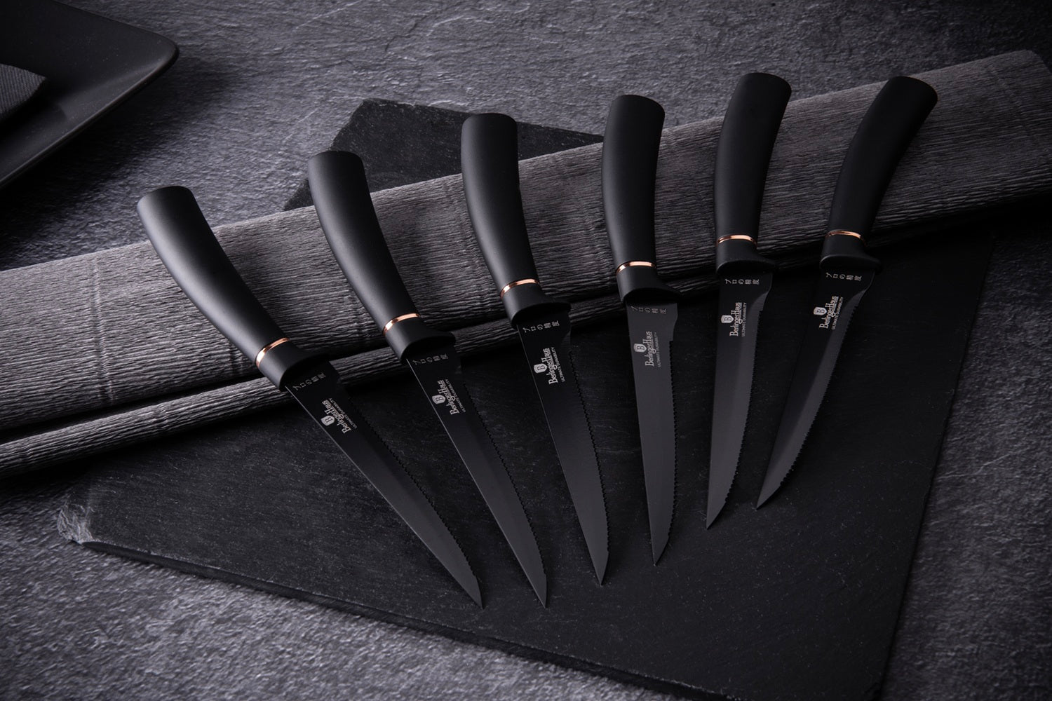 Berlinger Haus 6-Piece Steak Knife Set – Black Rose