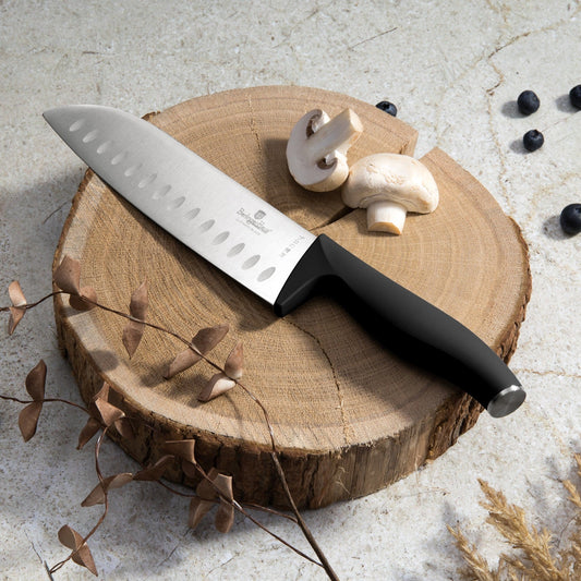 Berlinger Haus 17.5cm Santoku Knife - Black Silver