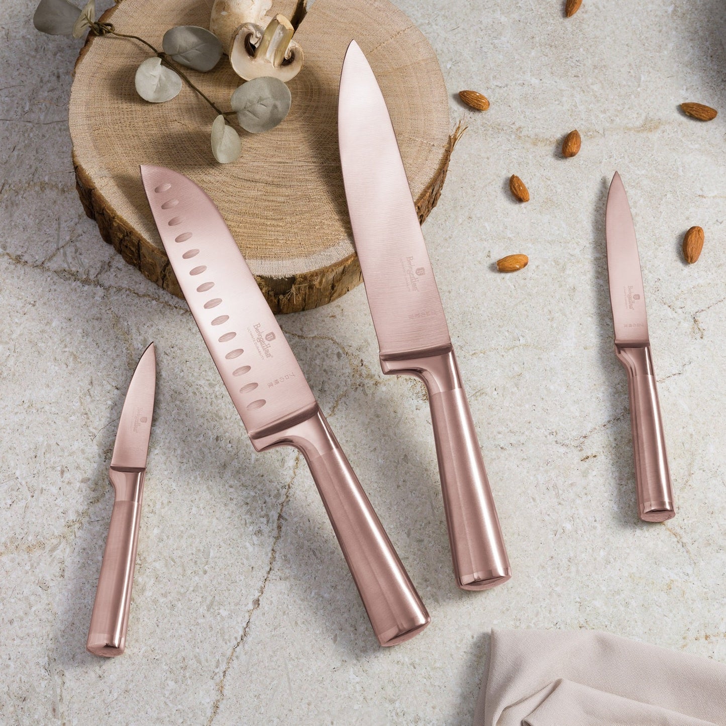 Berlinger Haus 4-Piece Stainless Steel Knife Set - Rose Gold