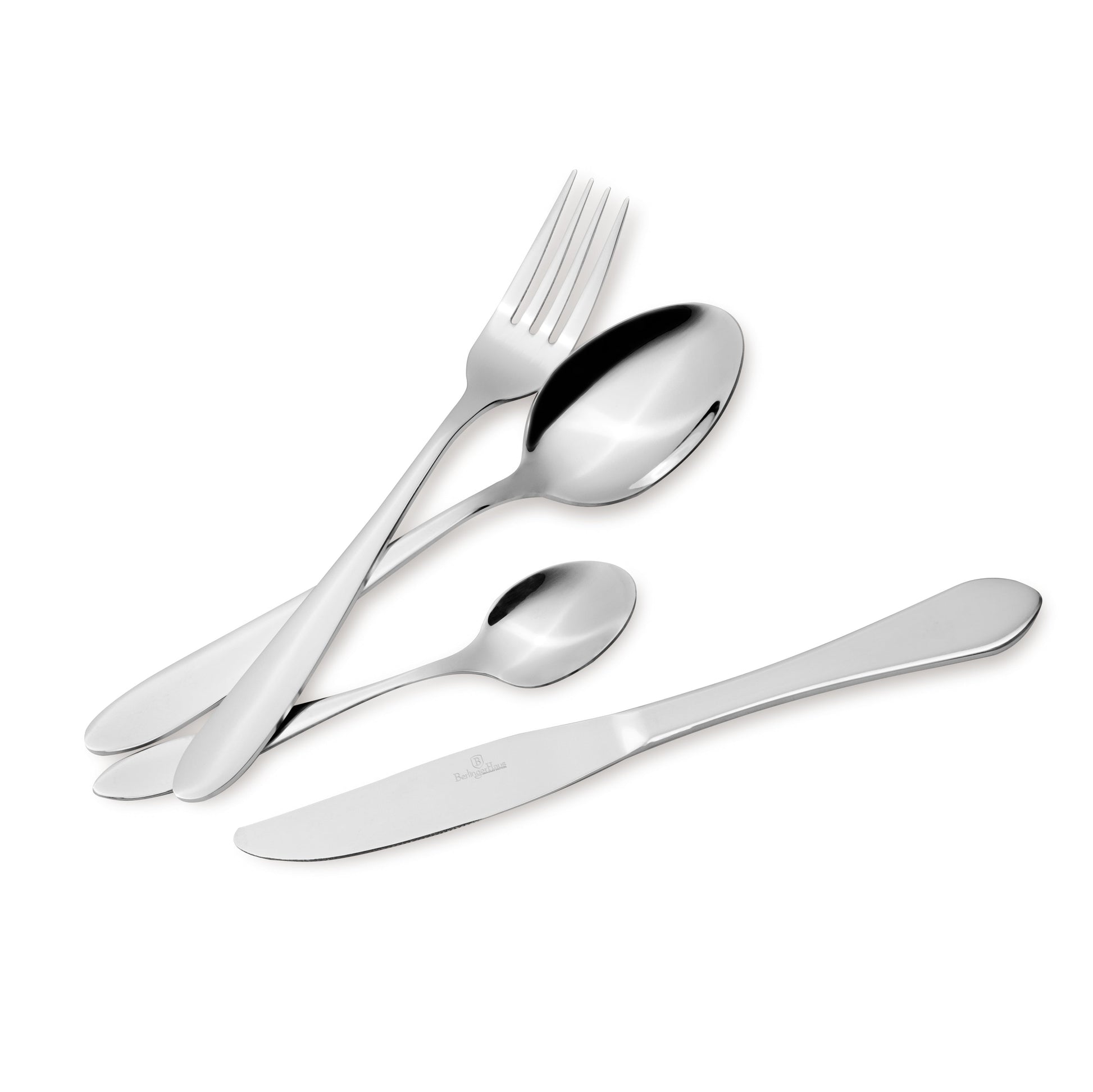 Berlinger Haus 24-Piece Stainless Steel Cutlery Set – Mirror Finish