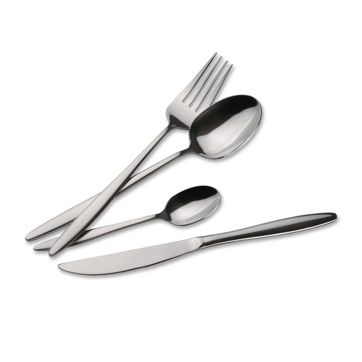 Berlinger Haus 24-Piece Stainless Steel Cutlery Set – Silver Mirror Polish