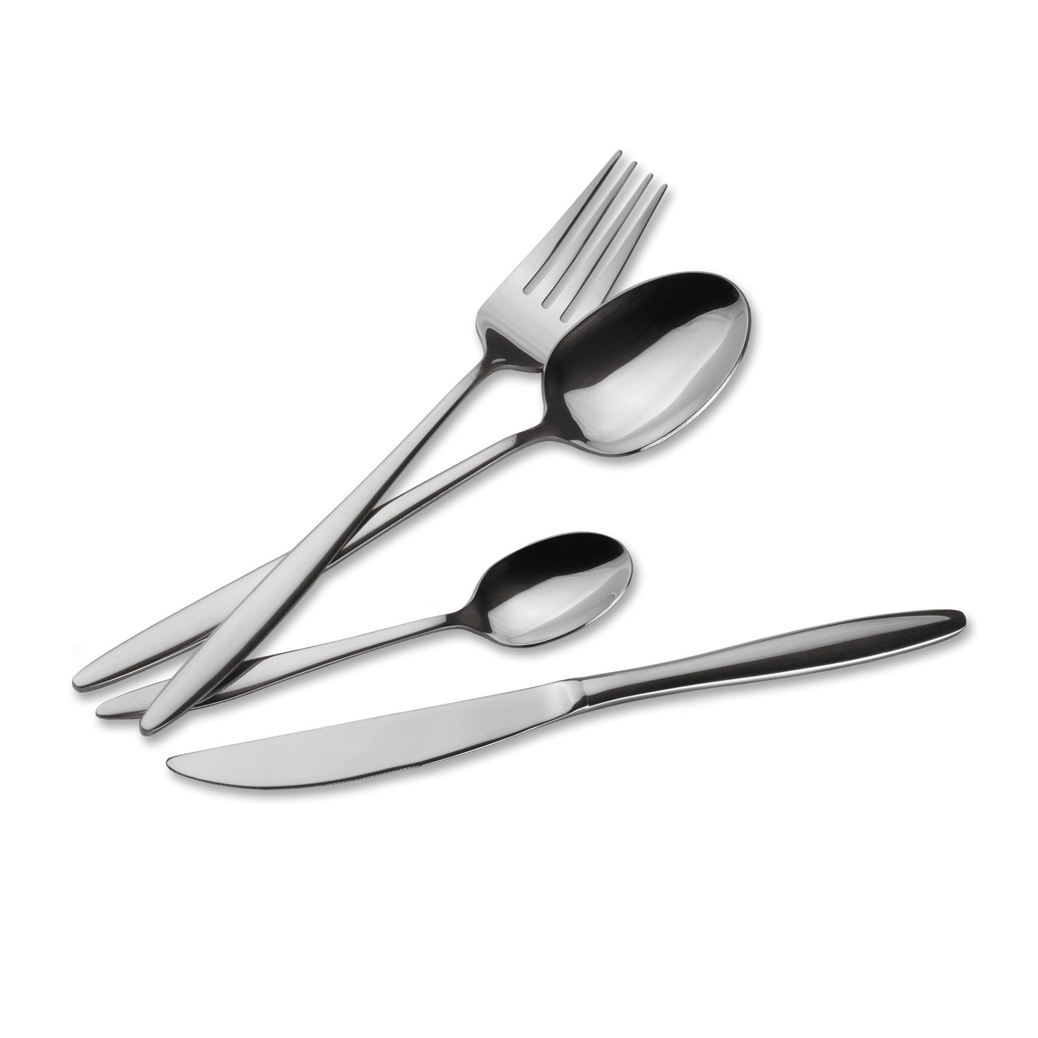 Berlinger Haus 24-Piece Stainless Steel Cutlery Set – Silver Mirror Polish