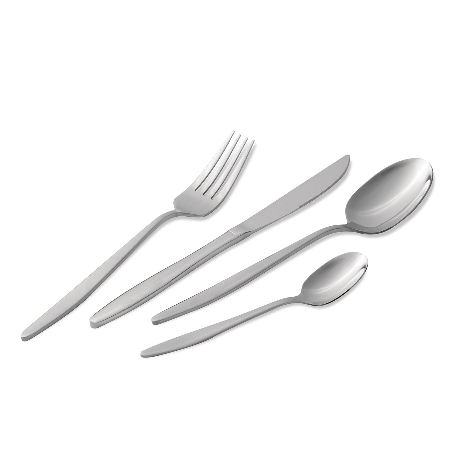 Berlinger Haus 24-Piece Stainless Steel Cutlery Set – Silver Mirror Polish