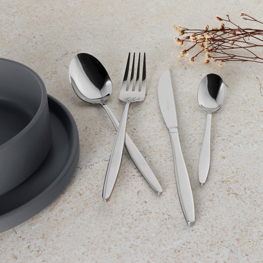 Berlinger Haus 24-Piece Stainless Steel Cutlery Set – Silver Mirror Polish