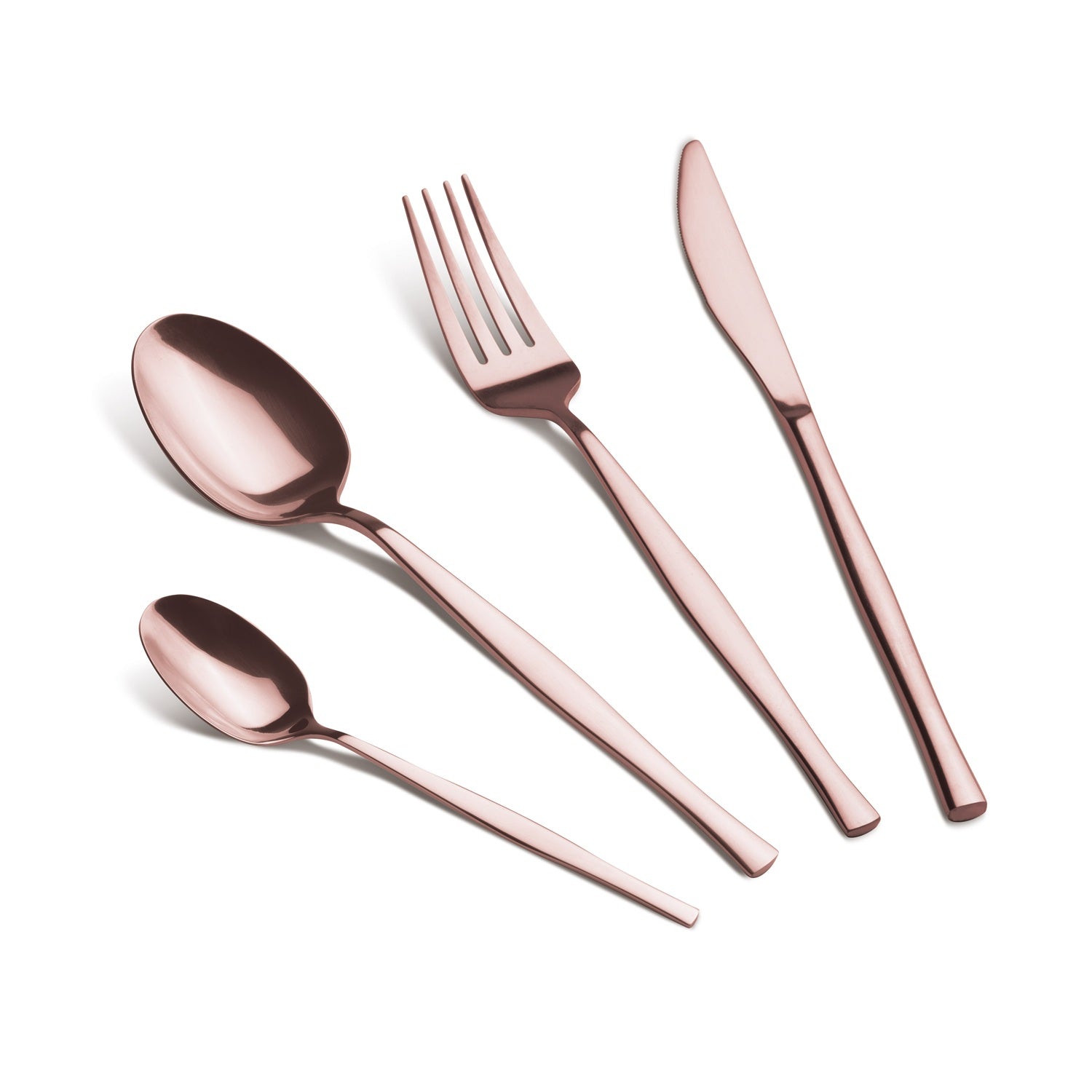 Berlinger Haus 24-Piece Stainless Steel Cutlery Set - Rose Gold