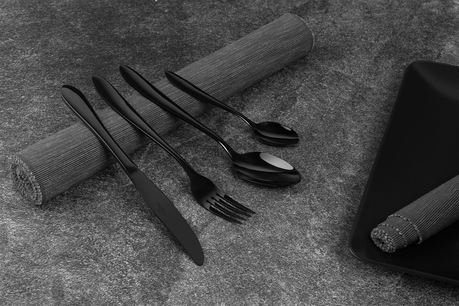 Berlinger Haus 24-Piece Cutlery Set – Black Mirror