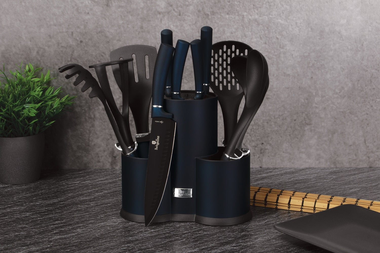 Berlinger Haus 12 Piece Knife and Kitchen Tool Set - Aquamarine Edition