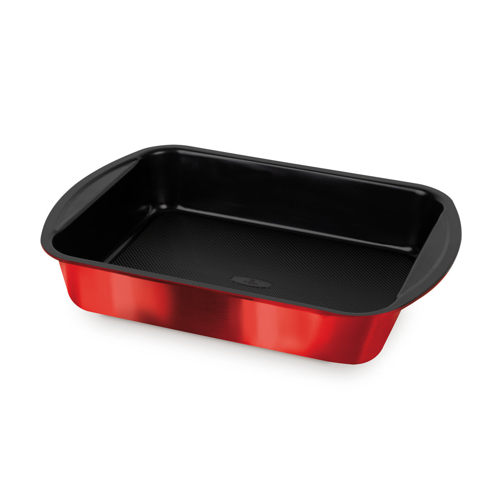Berlinger Haus 35cm Titan Coating Non-Stick Oblong roaster - Burgundy Metallic