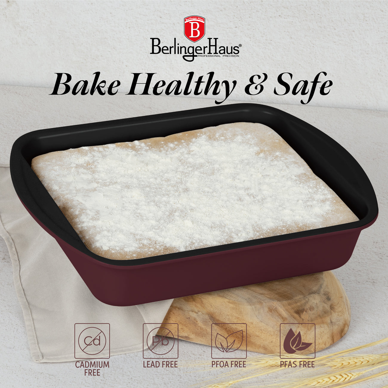 Berlinger Haus 40cm Titan Pro Non-Stick Coating Oblong Roaster Baking Tray – Leonardo