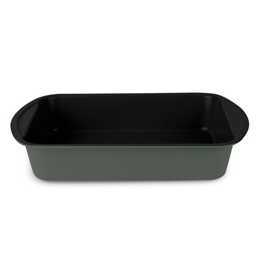Berlinger Haus 40cm Titan Pro Non-Stick Coating Oblong Roaster Pan - Matt Green