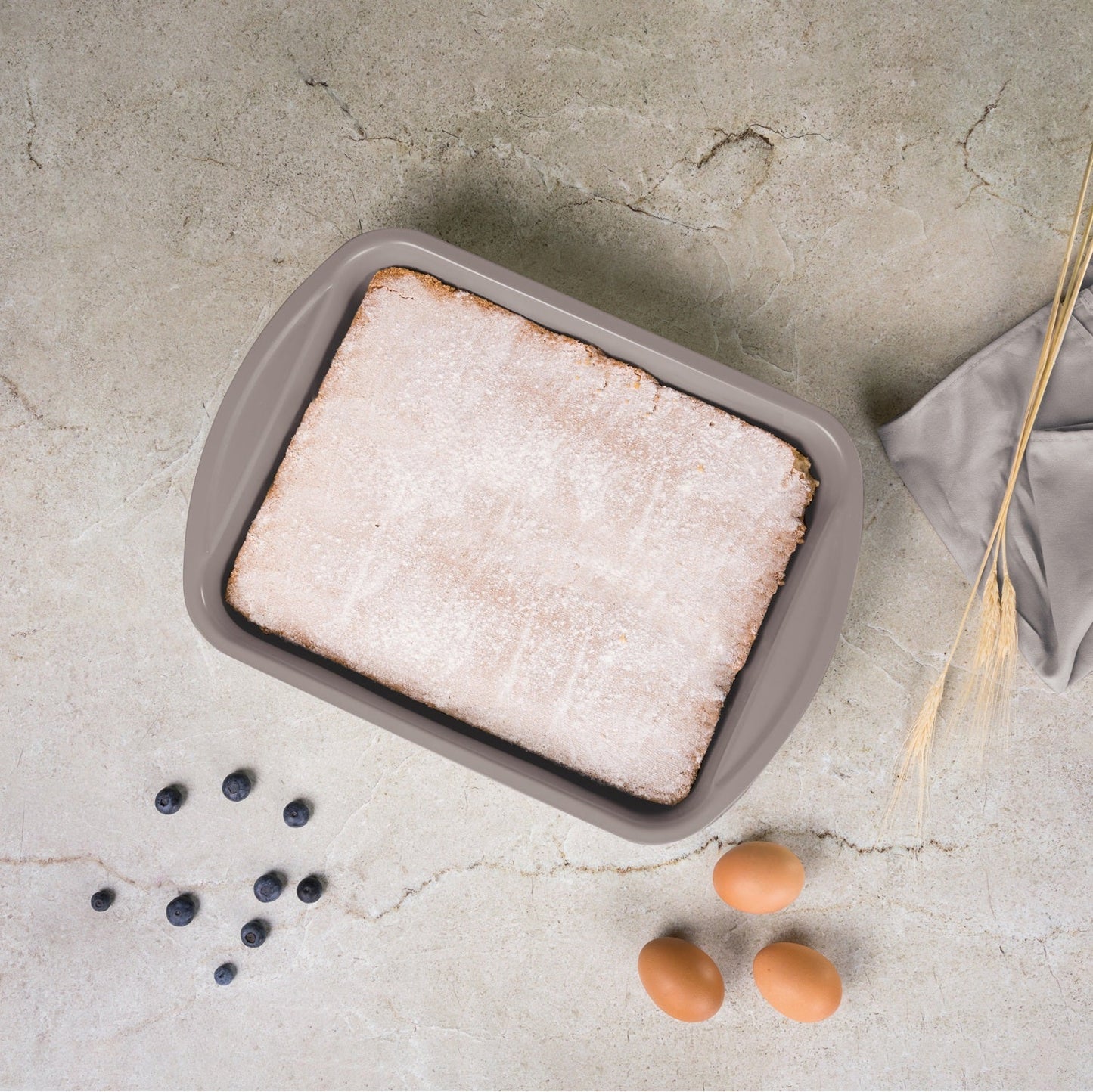 Berlinger Haus 40cm Titan Pro Non-Stick Coating Oblong Roaster Pan - Taupe