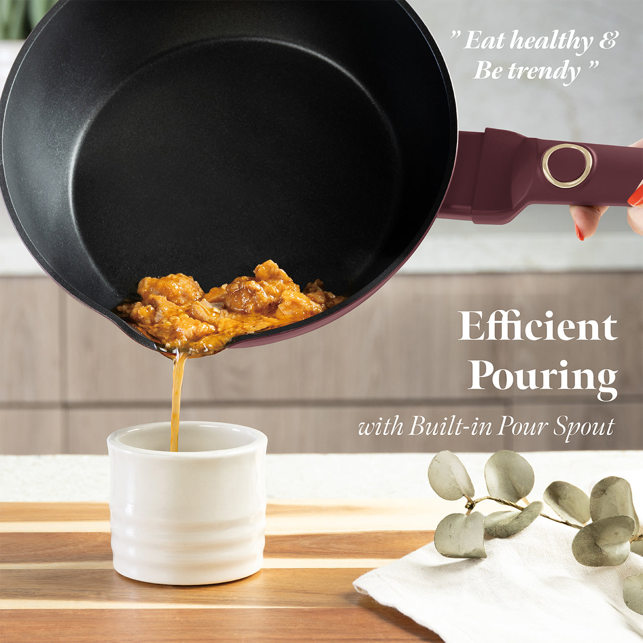 Berlinger Haus 28cm Titan Pro Non-Stick Coating Deep Frypan - Leonardo