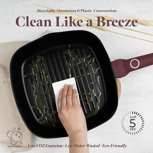 Berlinger Haus 28cm Titan Pro Non-Stick Coating Grill Pan - Leonardo