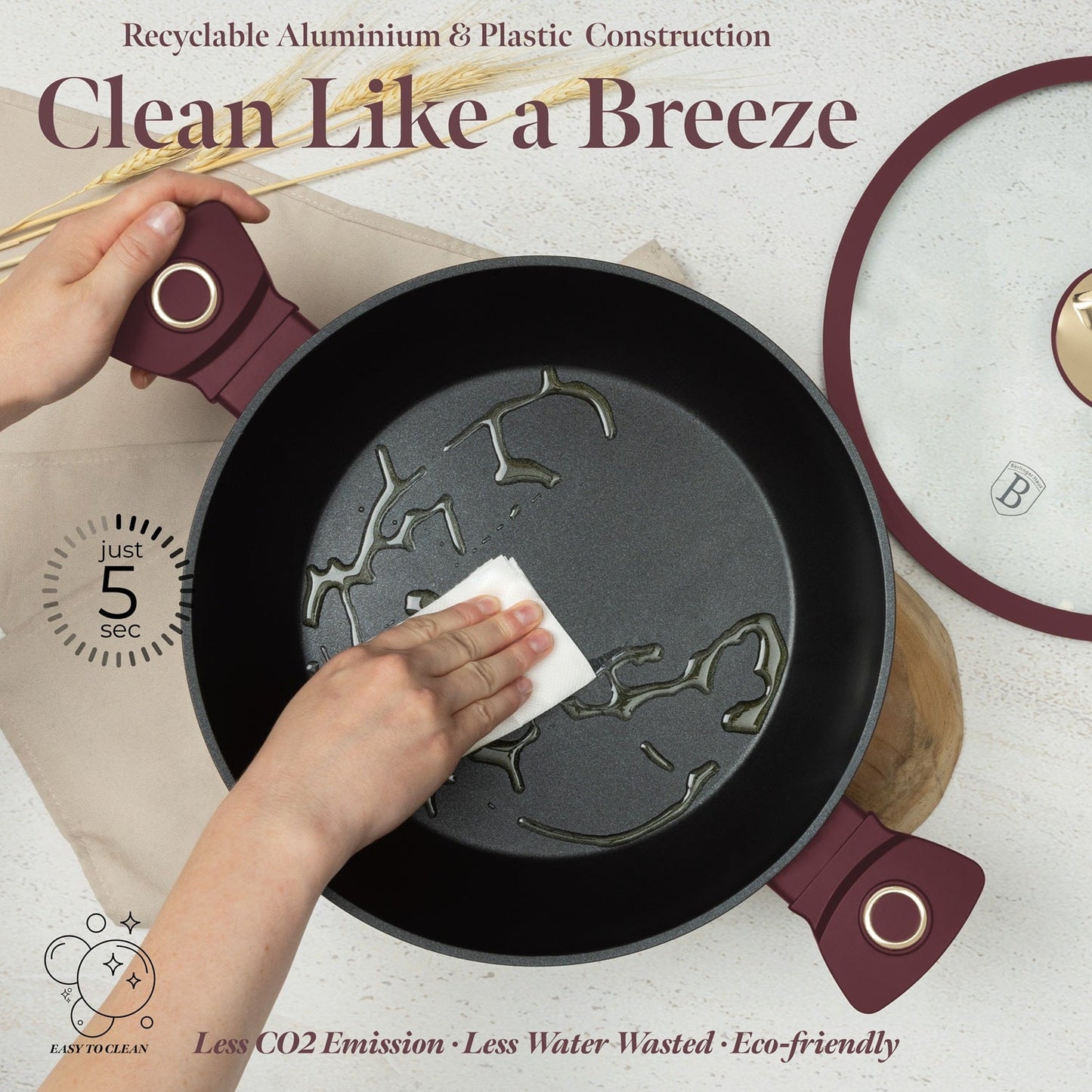 Berlinger Haus 28cm Titan Pro Non-Stick Coating Shallow Pot - Leonardo