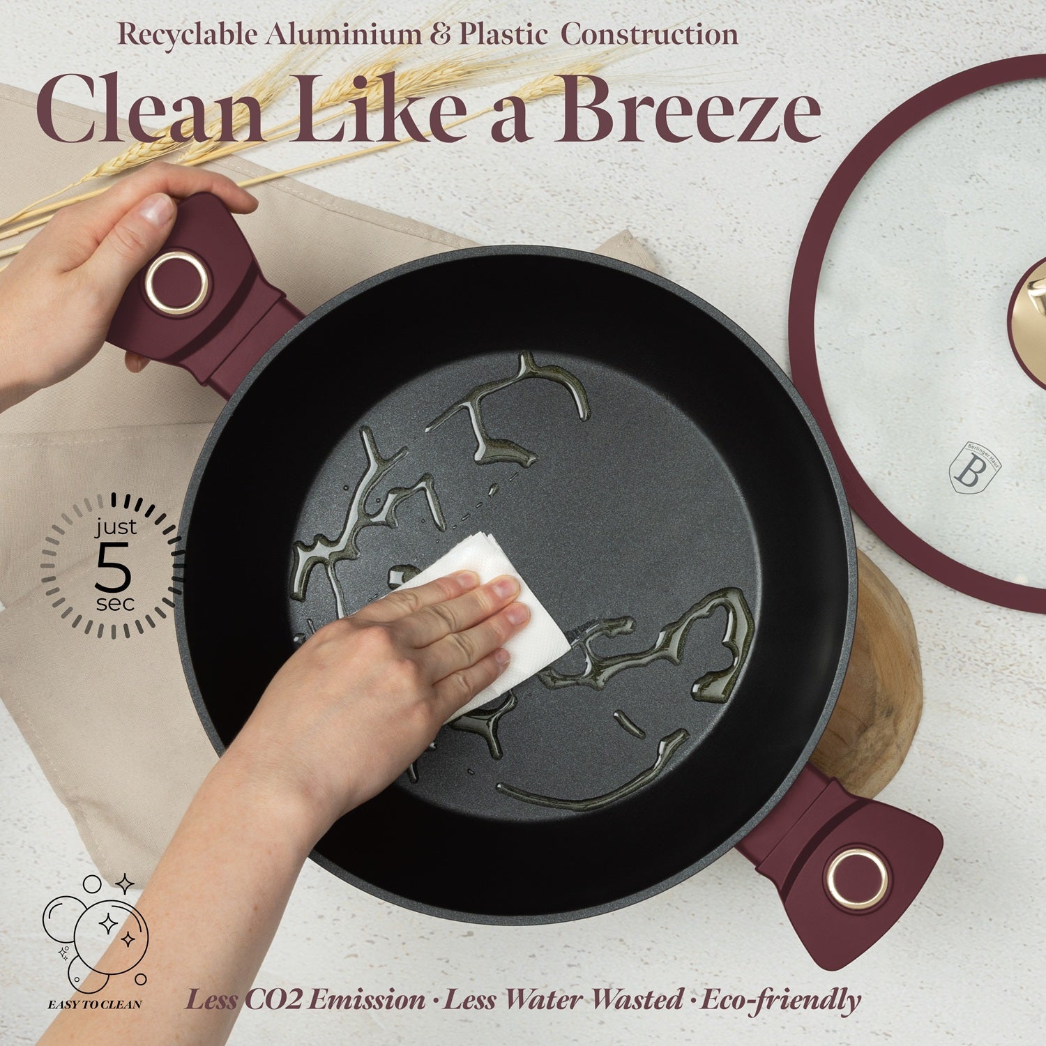 Berlinger Haus 28cm Titan Pro Non-Stick Coating Shallow Pot - Leonardo