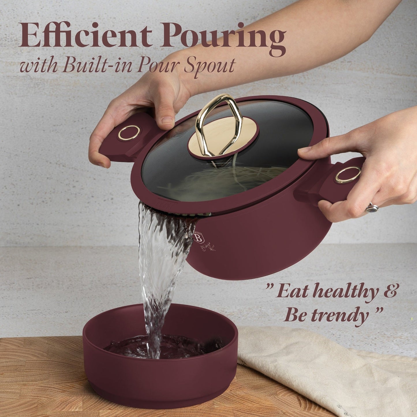 Berlinger Haus 20cm Titan Pro Non-Stick Coating Casserole - Leonardo