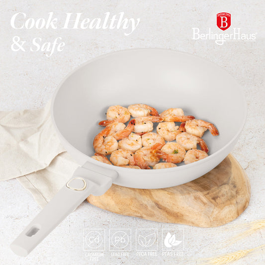 Berlinger Haus 28cm Titan Pro Non Stick Coating Wok - Sahara