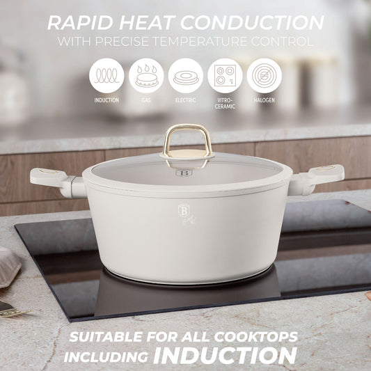 Berlinger Haus 28cm Titan Pro Non-Stick Coating Casserole - Sahara