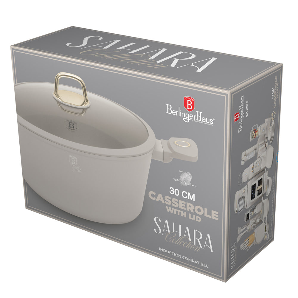 Berlinger Haus 30cm Titan Pro Non-Stick Coating Casserole – Sahara