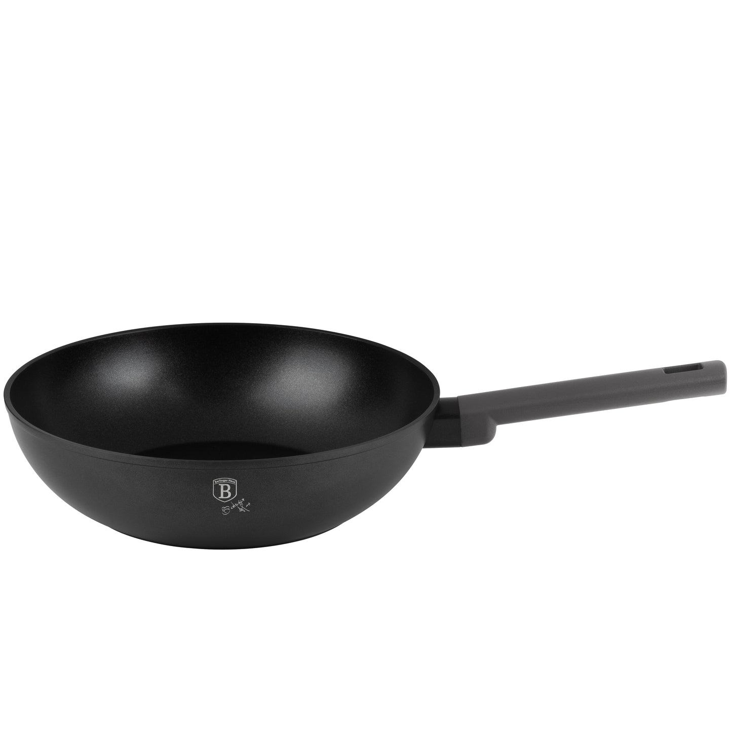 Berlinger Haus 28cm Non Stick Titan Pro Coating Wok - Anthracite