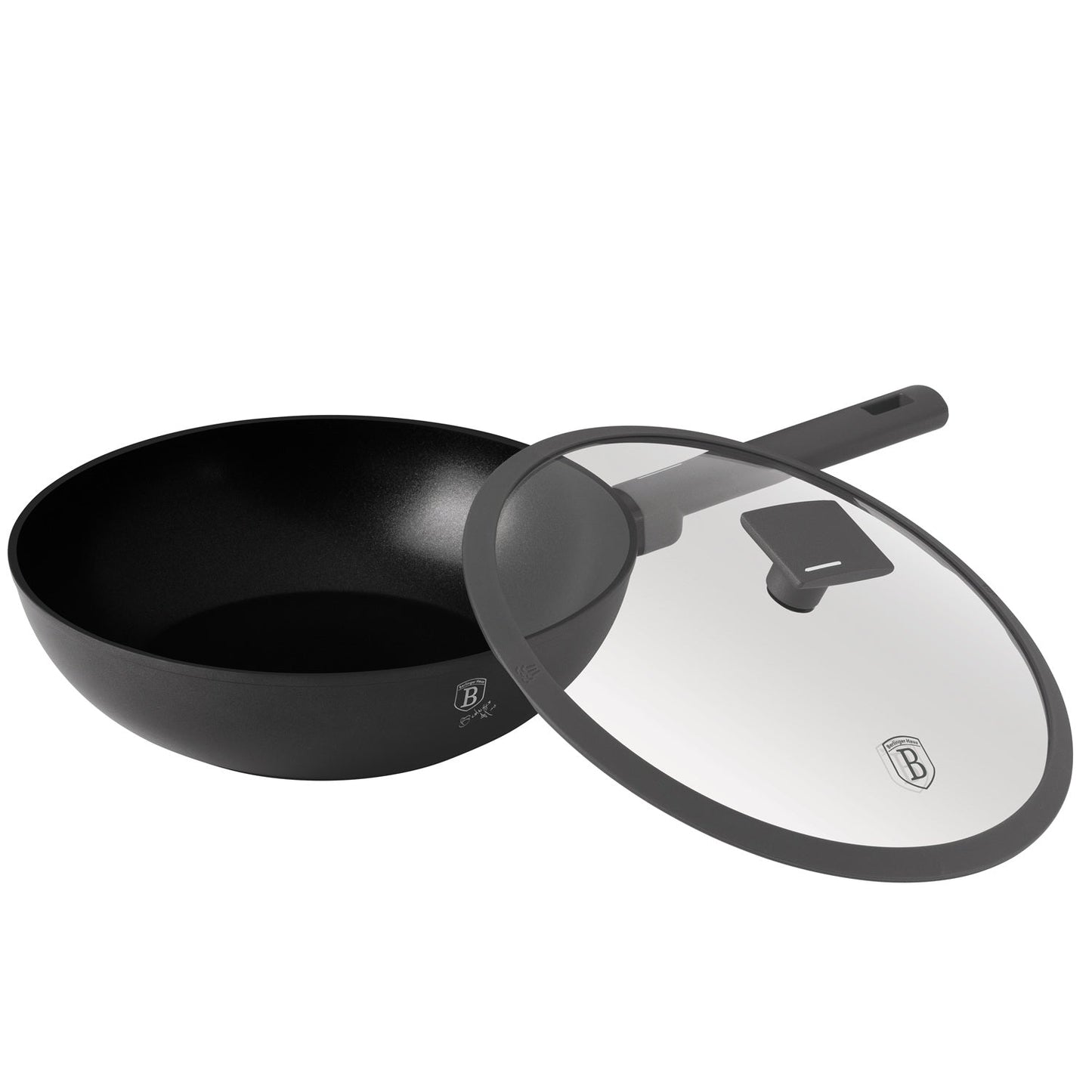 Berlinger Haus 28cm Titan Pro Non-Stick Coating Wok – Anthracite